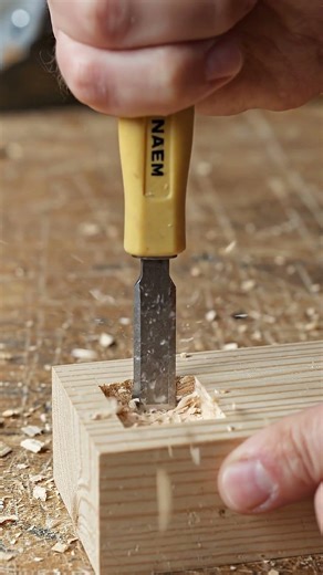 Mini Corner Chisel That Squares Wood Perfectly Tiny Tool, Pro Results