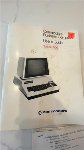 VINTAGE Commodore PET User's Guide Business Computer Series 8000 w/ update sheets
