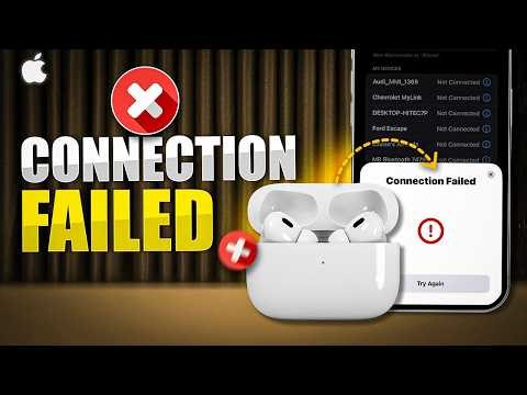 Fix Connection Failed Red Exclamation Mark Error on AirPods