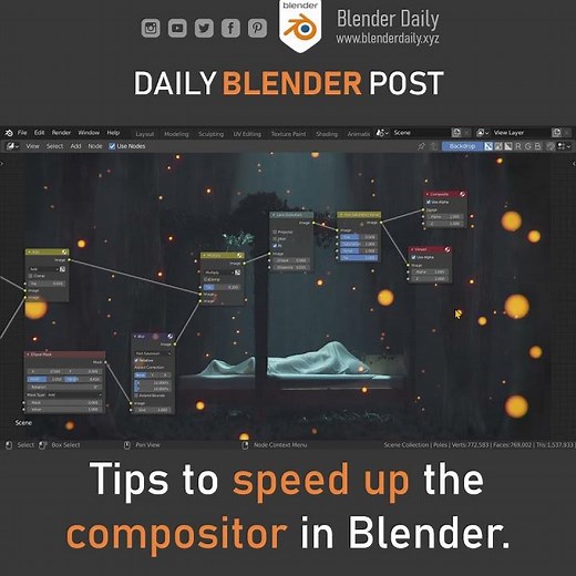 Tips to Speed Up the Compositor in Blender!