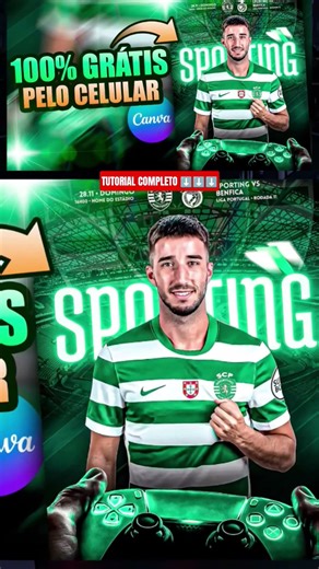 Canva Poster - Sports Mobile Flyer Design + Free Images