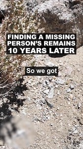 Finding a missing person's remains 10 years later... - Explore With Us | Explore With Us