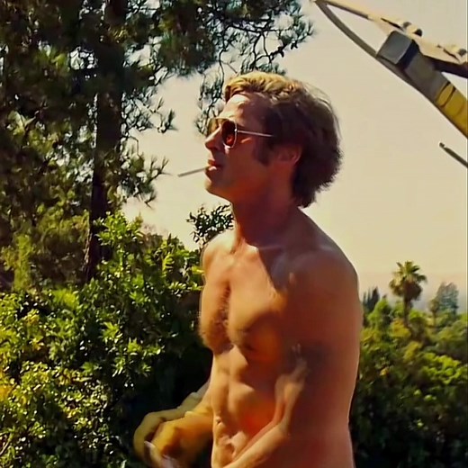 Brad Pitt as Cliff Booth in Once Upon A Time In Hollywood