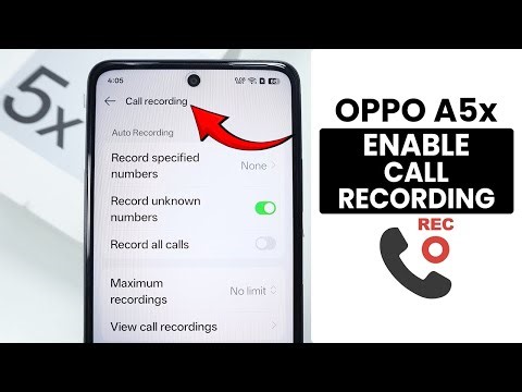 How to Enable Call Recording in Oppo A5x - Call Record Settings