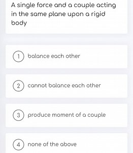 A single force and a couple acting in the same plane upon a rig... | Filo
