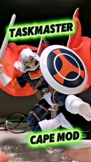 Daniel Tan on Instagram: "#Taskmaster #Custom Cape upgrade from @one12props! #MarvelLegends #actionfigures #Avengers"