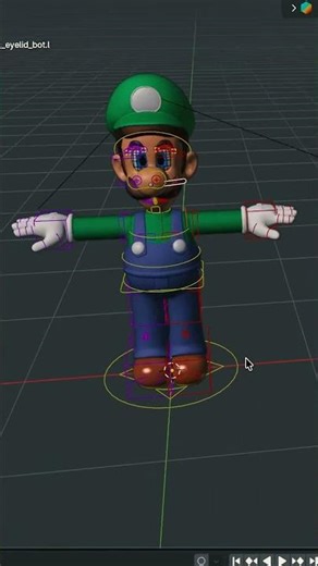 Day 16 - Run Cycle PT1 | Learning 3D Character Animation From Scratch #animation #mariobros #shorts