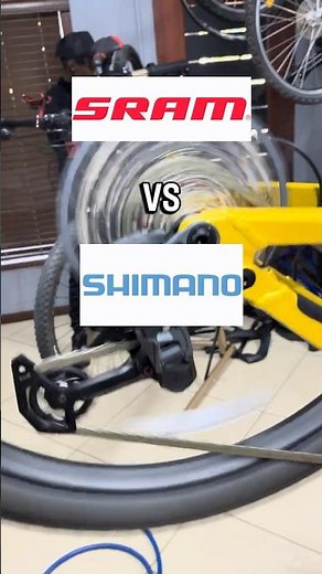 SRAM vs SHIMANO‼️- MTB shift test #mtb #mountainbike #sram #asmr #fyp