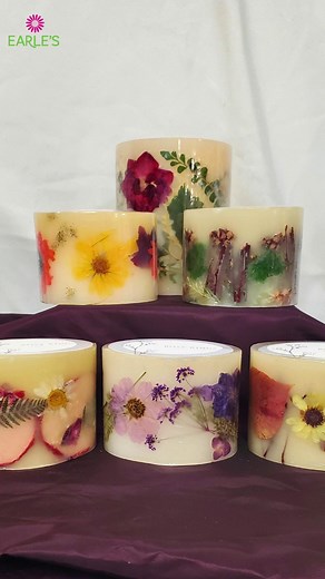 Candle lovers! We have new, Denver-made, botanical candles by Rosy Rings. With lovely pressed flowers and scents that make you feel like you're walking in a field of flowers, its hard to only take one candle home. #EarlesFlowersandgifts #RosyRingsCandles #gifts #LovelandCO #EarlesLoveland | Earle's Loveland Floral and Gifts