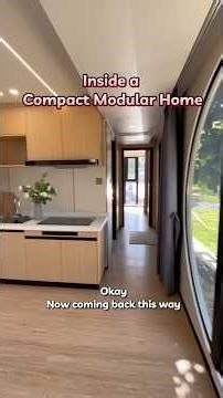 Compact modular home walkthrough #prefabhouse #modularhome #tinyhouse #interiordesign #airbnb #fyp