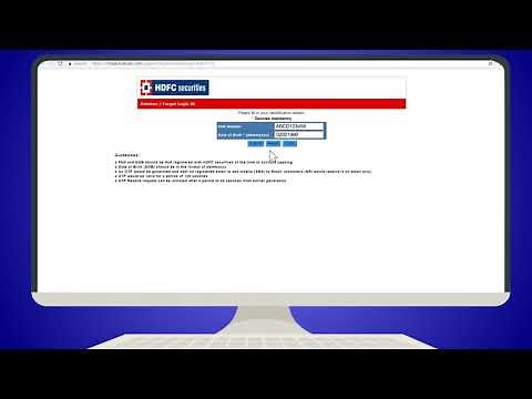 Forgot Login ID - reset /generate your login id / username - mPowered | HDFC Securities