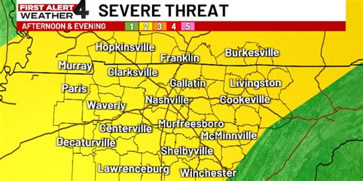 First Alert Weather Day: Strong to severe thunderstorms possible today