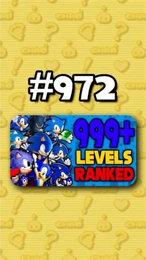 Number 972 - Ranking ALL 999+ Sonic Levels from Worst to Best