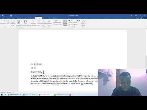 Mail merge on Microsoft word document made easy
