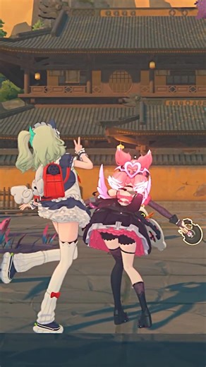 ZZZ Aria and Sunna animation in slow motion