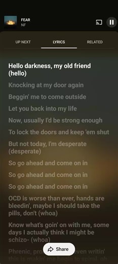 fear - nf (sorry it's fast tiktok seems to not support videos over 3 mins Again #fyp #fullsong #nf