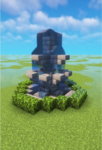 Create a Beautiful Small Fountain in Minecraft