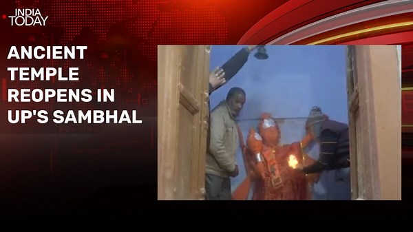 Ancient temple reopens in UP's Sambhal, morning prayer performed