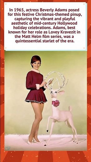 Beverly Adams: A 1965 Christmas Pinup 🎄