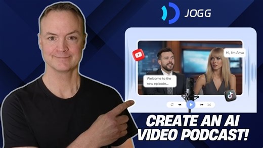 JoggAI Transforms Text into Stunning Video Content & Realistic AI Video Podcasts