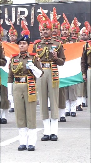 "🇮🇳 BSF Soldiers Group with indian daughter in Scout Style Slow March! "#shorts #youtubeshorts