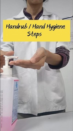 Correct Hand Rub Technique in 20 to 30 Seconds| Hand Hygiene | WHO Steps | Sanitizer Use” #medical