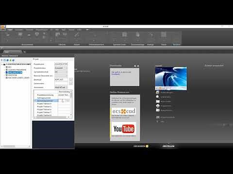 Erste Schritte mit ecscad - (1/21) - Startbildschirm und erstes Projekt