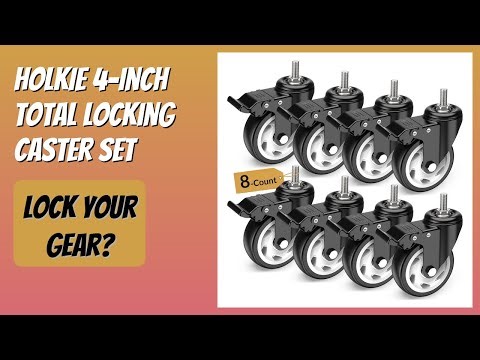 REVIEW (2026): HOLKIE 4-Inch Total Locking Caster Set. Features