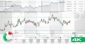 Trading Infographics Background 4K