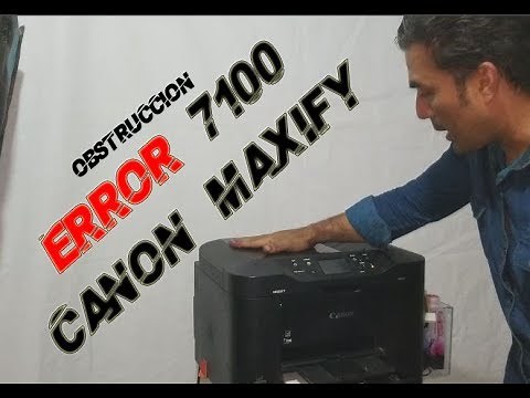 canon maxify code 7100 error solved