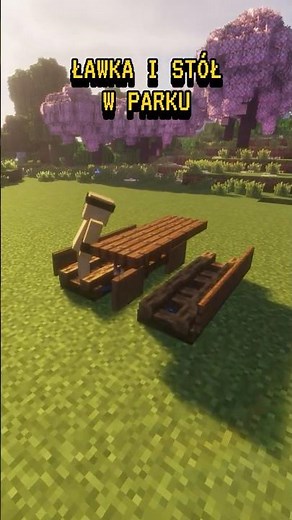 DEKORACJE PARKU w MINECRAFT 🌲🌲