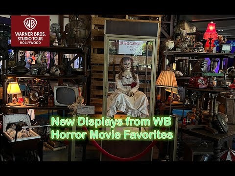New WB Horror Display at Warner Bros Studio Tour in Hollywood