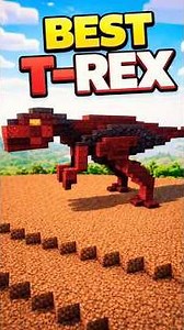 Minecarft : T-Rex Build 🤯 #minecraft #shorts