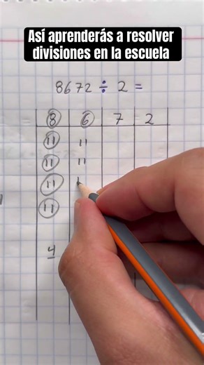 Así aprenderás a resolver divisiones en la escuela❤️🙏