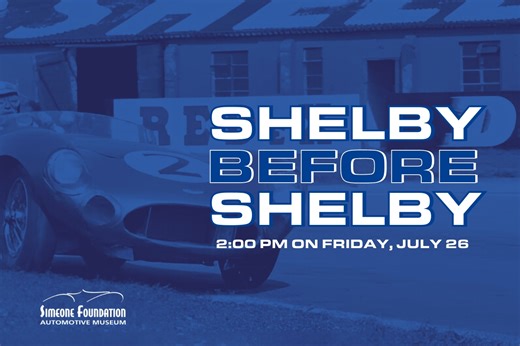 Before Carroll Shelby founded Shelby American to build the iconic Cobra, he was a world-class racing driver, winning the Le Mans 24-Hour race in 1959. Historian and Simeone Museum Director of Programs Harry Hurst discusses Shelby's early years in Texas and his rise to international stature as a driver of some of the leading cars of the day. We want to give our thanks to the Shelby American Automobile Club (SAAC) for helping us put this special event together. | Simeone Foundation Automotive Muse