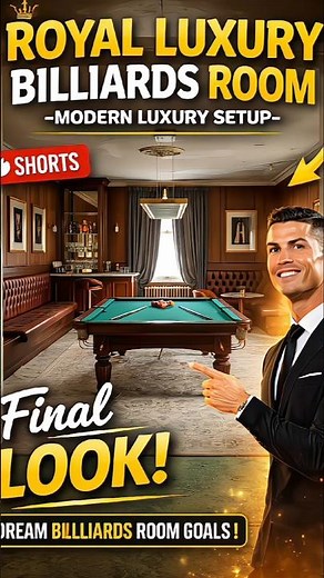 Luxury Billiards Room Design 🔥 Premium Game Room Setup 2026#shorts #billiards