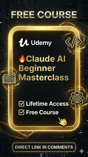 Claude AI Beginner Masterclass ✨ Free Udemy Course 2026
