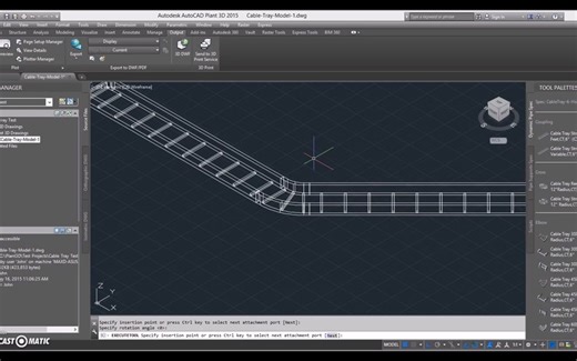 AutoCad Plant 3D Cable Tray System