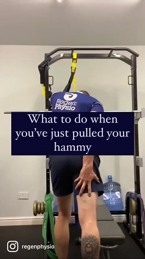 Pulled hamsting? Do this straight away! Lessons from a pro sport physio. #hamsting #hamstringpull #hamstringtear #hamstringinjury