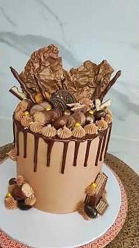 Easy to Make Layer Cake/Chocolate Drip Cake Decor✨ Even for Beginners