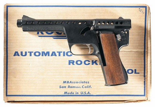 Gyrojet Rocket Pistol & Carbine from the 1960s in Action