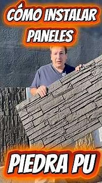 Instalar paneles Piedra PU. Como instalar paneles efecto piedra.