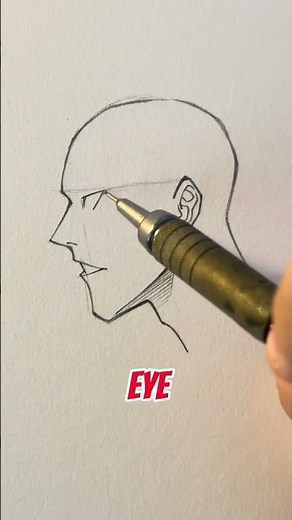 How to draw Eye from side view || Jmarron