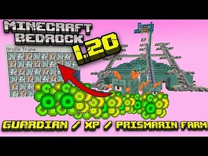 1.20 GUARDIAN PRISMARIN XP FARM TUTORIAL in Minecraft Bedrock Deutsch ¦ DaedalCraft