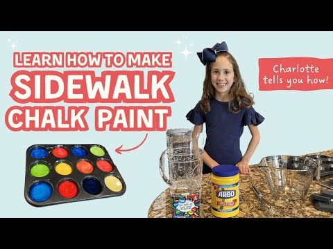 Learn How to Make Sidewalk Chalk Paint