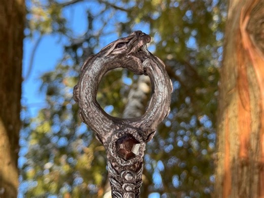 Magic Wand - Ouroboros Garnet Wand - Wyrd Witch Wands - Etsy