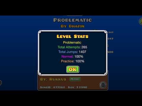 MY FIRST GD VIDEO... Also my first Nine Circles style level beaten (Problematic)