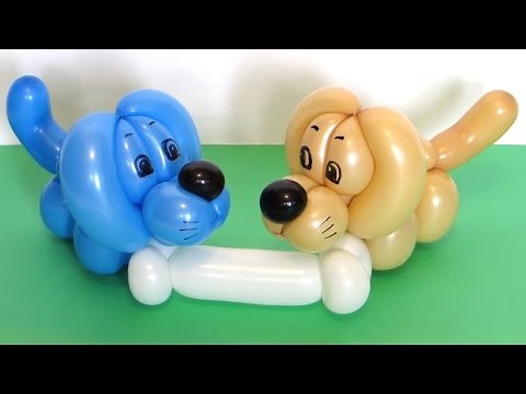 One balloon puppy dog twisting tutorial (Subtitles)