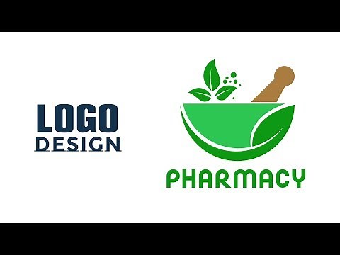 Pharmacy Logo Design | Adobe Illustrator | Train Your Brain