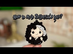 How to style Bellatrix's hair and embroider her face and necklace?